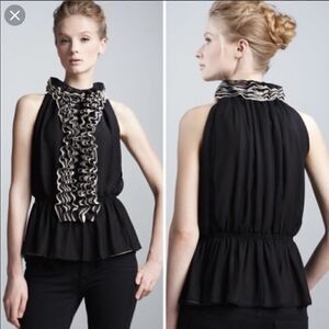 NWT Robert Rodriguez Neiman Marcus ruffled Top XS
